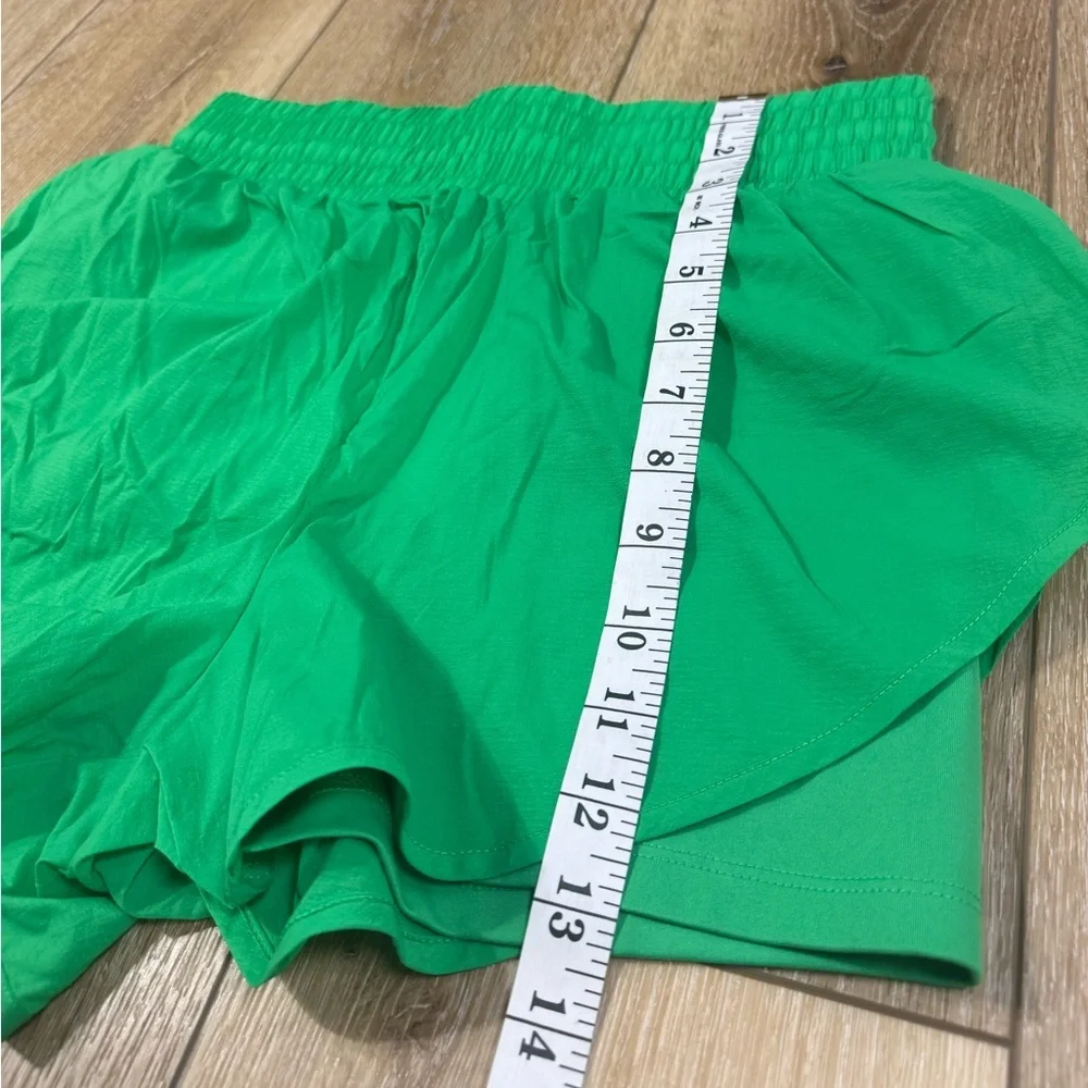 All in Motion Women’s Green Athletic Shorts Biker Liner Size Small